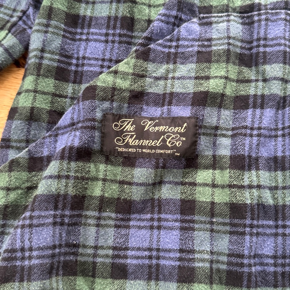 Vermont Flannel Co Henley pullover plaid shirt hoodie men’s xs - Picture 2 of 6